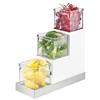 Cal-Mil 3003-55-12 Luxe 4.5in x 12.25in x 9"H 3-Tier Condiment Organizer 