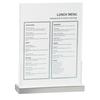 Cal-Mil 3016-811-55 Luxe 9in x 2.6in x 12"H Clear Acrylic Menu Holder - 3 Each 