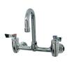 Fisher 32550 8in Wall-Mount Faucet with 12in Gooseneck Spout & Lever-Handle 