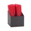 Cal-Mil 3308-13 Classic 5in x 5in x 5.5"H Black Plastic Stir-Stick Holder 