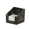 Cal-Mil 3309-124 6.25in x 6.25in x 5.5"H White Marble Resin Napkin Holder 