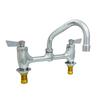Fisher 33100 8in Deck-Mount Faucet with 6in Swing Spout & Lever-Handles 