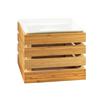 Cal-Mil 3332-10-60 Bamboo 12in x 12in x 10"H Square Display Crate Tower 