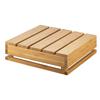 Cal-Mil 3332-4-60 Bamboo 12in x 12in x 4"H Square Display Crate Tower 