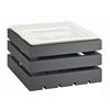Cal-Mil 3332-7-96 Midnight Bamboo 12in x 12in x 7"H Square Display Crate Tower 