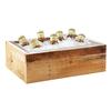 Cal-Mil 3360-10 Madera 11in x 13in x 6.5"H Rustic Pine Ice Display Tray 