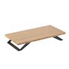 Cal-Mil 3374-4-60 Bamboo 24in x 11.75in x 4"H Black Metal Display Riser 