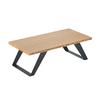 Cal-Mil 3374-8-60 Bamboo 24in x 11.75in x 8"H Black Metal Display Riser 