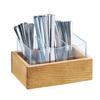 Cal-Mil 3408-99 Madera 9in x 6in x 5.25in Rustic Pine Flatware Holder 