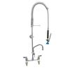 Fisher 34220 8in Deck-Mount Spring Pre-Rinse Unit with 6in Add-On Faucet 