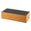 Cal-Mil 3439-60 Bamboo 19.5in x 9.75in x 5.5"H Chafing Dish Stand 