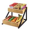 Cal-Mil 3448-99 Madera 16.5in x 15.5in x 12"H Rustic Pine 2-Tier Display Stand 