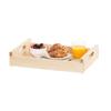 Cal-Mil 3454-1217-71 Blonde 17.25in x 12.5in x 3.5"H Maple Wood Roomservice Tray 