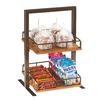Cal-Mil 3494-2-84 Sierra 12in x 12in x 21"H Rustic Wood 2-Tier Merchandiser 