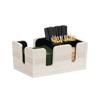 Cal-Mil 3499-141 Vista 10.75in x 7in x 4.75"H Coastal Bar Organizer 
