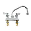 Fisher 35120 4in Deck-Mount Faucet with 10in Swing Spout & Lever-Handle 