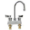 Fisher 35150 4in Deck-Mount Faucet with 12in Gooseneck Spout & Lever-Handle 