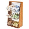 Cal-Mil 3569-6-60 Bamboo 13.25in x 7in x 23.25"H Angled Condiment Organizer 