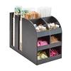Cal-Mil 3577 Classic 9.25in x 16.25in Black Plastic Condiment Organizer 