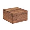 Cal-Mil 3628-7-78 Mid-Century 12in x 12in x 7"H Walnut Square Display Riser 