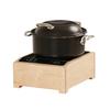 Cal-Mil 3633-71 Blonde 15.5in x 12.5in x 7"H Solid Wood Induction Unit 