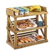 Cal-Mil 3637-99 Madera 24in x 12.25in x 24"H Rustic Pine 3-Tier Display Stand 