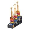 Cal-Mil 3666-13 4.5in x 15in x 6.5"H Black Plastic 3-Tier Display Riser 
