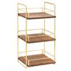 Cal-Mil 3704-3-46 Mid-Century 13in x 12in x 26"H 3-Tier Display Stand 