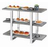 Cal-Mil 3708-83 Ashwood 32in x 13.5in x 25.5"H Gray Oak Display Stand 