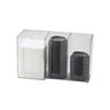 Cal-Mil 375-12 Classic 13.25inx 5.25inx 8"H Clear Plastic Condiment Organizer 