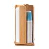 Cal-Mil 378-60 Bamboo 8in x 8in x 18.25"H Revolving Cup & Lid Organizer 
