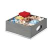 Cal-Mil 3809-83 Ashwood 12in x 12in x 6"H Gray Oak Condiment Organizer 