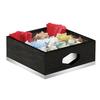 Cal-Mil 3809-87 Cinderwood 12in x 12in x 6"H Dark Oak Condiment Organizer 