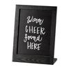 Cal-Mil 3818-811-87 Ashwood 10.4in x 4.75in x 13.75"H Dark Oak Tabletop Chalkboard 