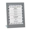 Cal-Mil 3825-811-83 Ashwood 9in x 4in x 11"H Gray Oak Cardholder - 6 Each 