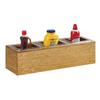 Cal-Mil 3837-3-99 Madera 11.75inx 7.5inx 6.25"H Rustic Pine Bar Condiment Holder 