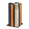 Cal-Mil 3904-84 Sierra 9.25inx 9.25in x 18"H Rustic Pine Cups & Lids Organizer 