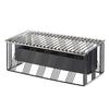 Cal-Mil 4107-13 Portland 19.75in x 10in x 5.75"H Black Wire Chafing Dish Stand 