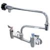 Fisher 42300 8in Splash-Mount Pot Filler Faucet with Double-Joint Spout 
