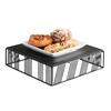 Cal-Mil 432-3-13 Portland 12in x 12in x 3.25"H Black Wire Display Riser 