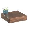 Cal-Mil 432-3-78 Mid-Century 12in x 12in x 3.25"H Walnut Display Riser 
