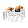 Cal-Mil 432-6-15 Portland 12in x 12in x 6"H White Wire Display Riser 