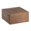 Cal-Mil 432-6-78 Mid-Century 12in x 12in x 6.25"H Walnut Display Riser 