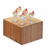 Cal-Mil 432-9-60 Bamboo 12in x 12in x 9"H Natural Display Riser 