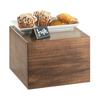 Cal-Mil 432-9-78 Mid-Century 12in x 12in x 9"H Walnut Display Riser 