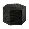 Cal-Mil 435-8-87 Cinderwood 12in Dia. x 8"H Dark Oak Hexagon Display Riser 