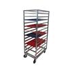 Channel Manufacturing 438A6 21in x 30in x 64in Aluminum Cafeteria Tray Rack with 4in Spacing 