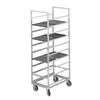 Channel Manufacturing 440A 21in x 30in x 70in Aluminum Cafeteria Tray Rack with 6in Spacing 