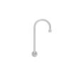 Fisher 47104 Stainless Steel Backsplash Faucet with 12in Gooseneck Spout 