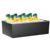 Cal-Mil 475-12-13 12in x 20in x 7"H Black Melamine Ice Display Housing 